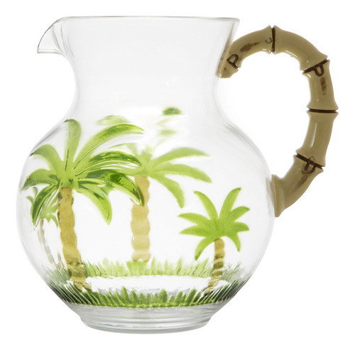 Jarra De Acrílico Palm Tree 2,8l Verde Wolff N/a