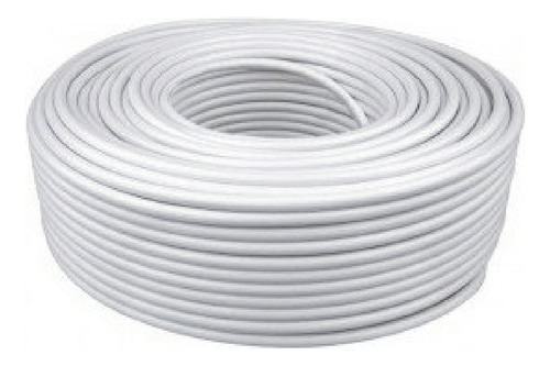 Cable Coaxial Tv 100m Blanco Rg6 75ohmod7.0mm