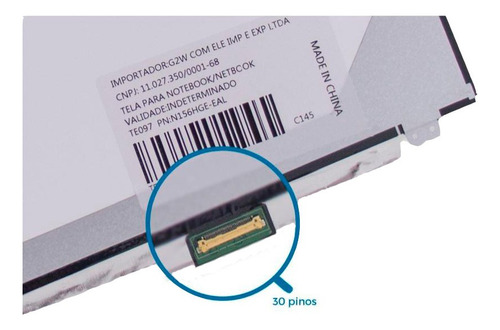 Imagem 4 de 4 de Tela 15.6 Led Slim Para Notebook Asus X543m | Fosca