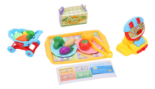 Mini Cash Register Toys, Juego De Juguetes De Supermercado P