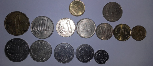 14 Monedas De Uruguay