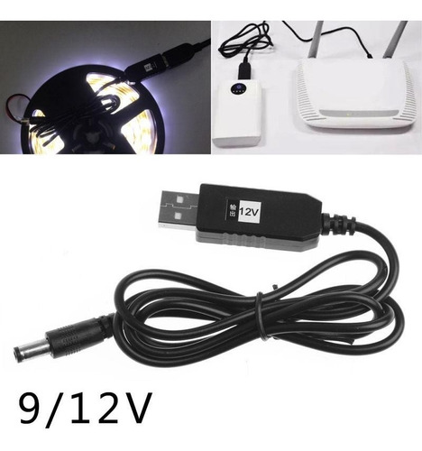 Imagen 6 de 6 de Cable Energia Usb 5v A Dc 9v O 12v Modem Router Cantv