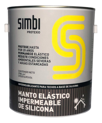 Manto Elástico Impermeabilizante De Silicona Simbi 