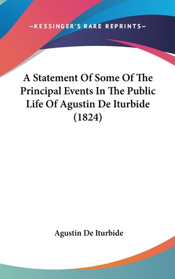 Libro A Statement Of Some Of The Principal Events In The ...