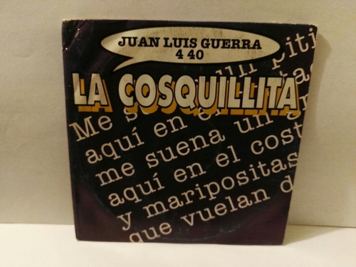 Juan Luis Guerra 440 La Cosquillita Promo Cd 