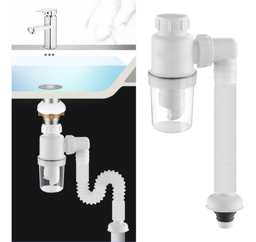 Tubo De Desagüe Universal Para Fregadero Expandible 32 Mm