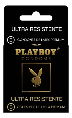Preservativo Playboy Ultra Resistente, Caja De 3 Unidades