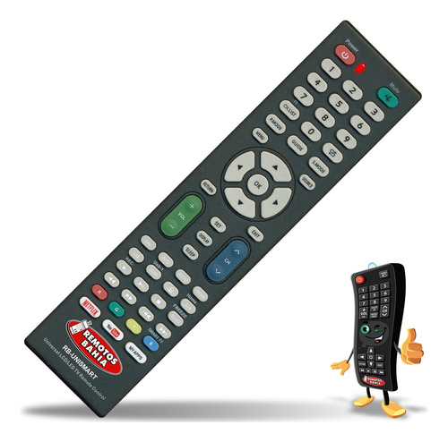 Control Remoto Universal Para Lcd Y Led Smart Tv Modelos Arg