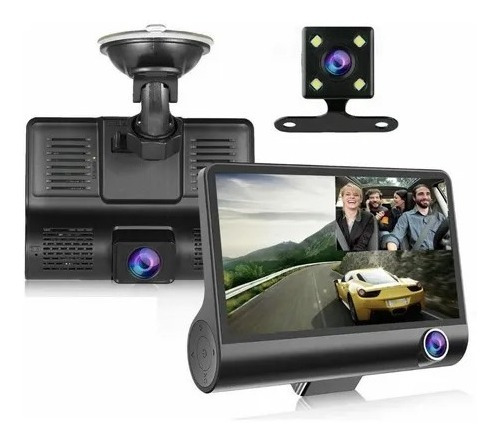 Cámara Con Pantalla Para Auto Dashcam Hd 1080