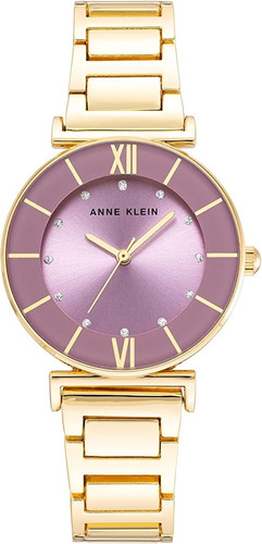 Anne Klein Reloj De Pulsera Con Acento De Purpurina Para Muj