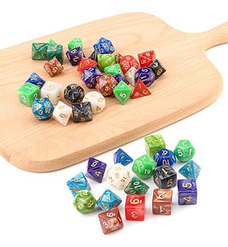 10 X 7 Juego De Dados Poliédricos (70 Piezas) Para Mazmorras