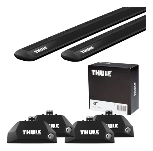 Rack De Teto Thule Pajero Sport 2016 Em Diante Preto Wingbar