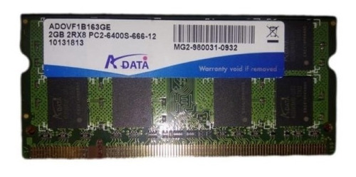 Imagen 4 de 4 de Memorias Ram Latop Ddr2 800mhz Kingston Hynix Adata Samsung