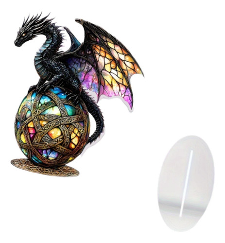 2d Dragon Acrílico De La Placa Decorativa Decoración De