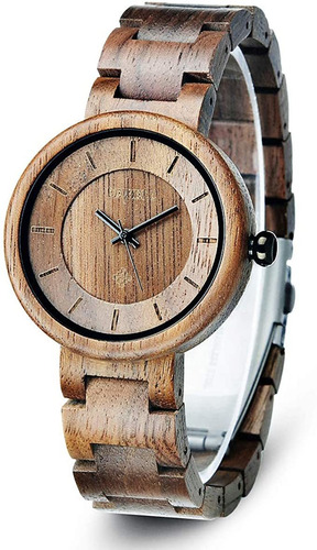 Bewell - Reloj De Pulsera De Madera Para Mujer, Hech