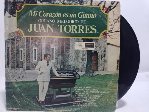 Disco Lp Juan Torres / Mi Corazón Es Un Gitano 