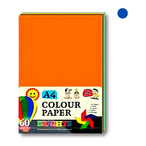 Papel Colores A4 Sutido 12 X 5 Colores - Promo X 120 Hojas