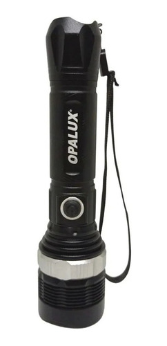 Linterna Táctica De Metal Recargable C/ Zoom Opalux Op-4927n