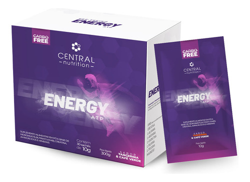Energy Atp® 10g Com 30 Sachês Central Nutrition - Vitalidade