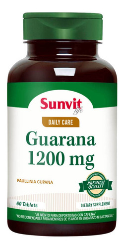 Guarana 1200 Mg - 60 Tabs