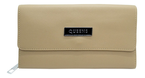 Queens Billetera Mujer Cuero Sintético Urbana Qw19 Negro