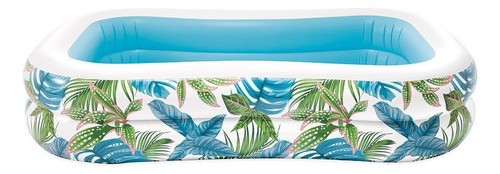 Alberca Inflable Piscina Rectangular Niños Intex 229 X 152cm Color Multicolor