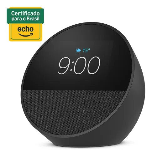 Echo Spot 2024 Com Alexa Despertador Inteligente Preto Amazon