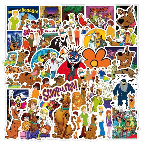 Stickers Scooby Doo - 50 Etiquetas Autoadhesivas