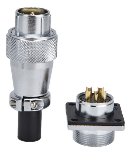 Conector De Alimentación Impermeable De 6 Pines De Aleación