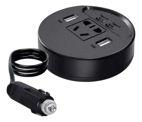 Inversor Corriente Carro 12v A 110v 150w Puertos Usb- Redon