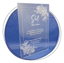 Comprar Invitaciones De Acrílico A Laser X35 Unid - Diseño Mariposa 