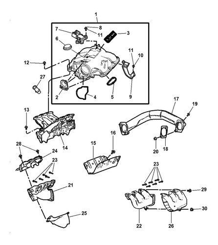 Imagen 2 de 6 de Sensor Map Mopar Original Dodge Caravan 3.3l 2004-2007
