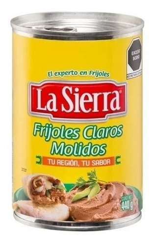 Frijoles Molidos Claros La Sierra 440 Gr