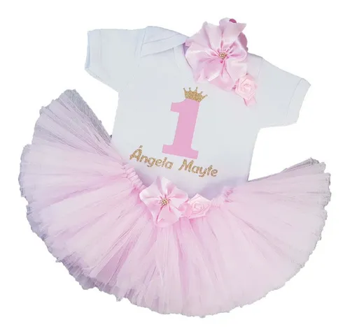 PAÑALERO PARA BEBE PERSONALIZABLE CON EL NOMBRE DE LA BEBE Y TUTU