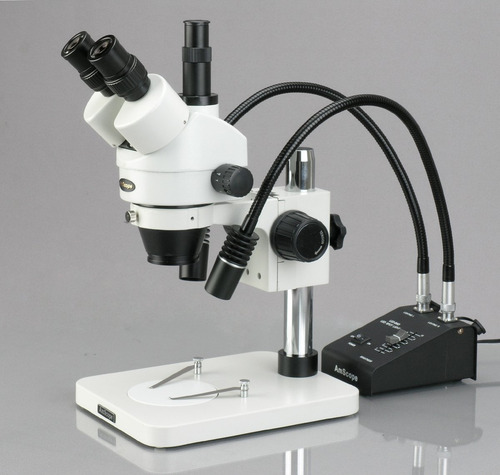 Amscope Sm-1tsw2-l6w-5m Microscopio Digital Profesional Tri. Color Blanco