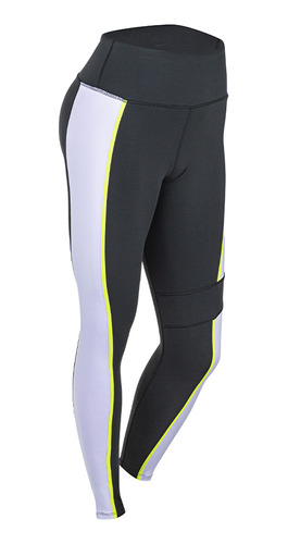 Calza Reebok Lux Hr Tight-c Mujer Negra Solo Deportes