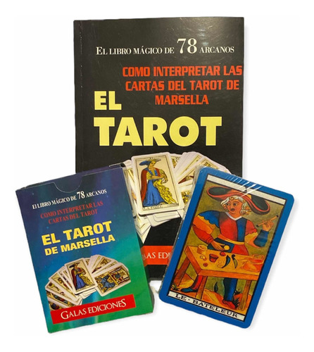 Imagen 1 de 9 de El Tarot De Marsella (cartas + Libro Mágico Interpretacion)