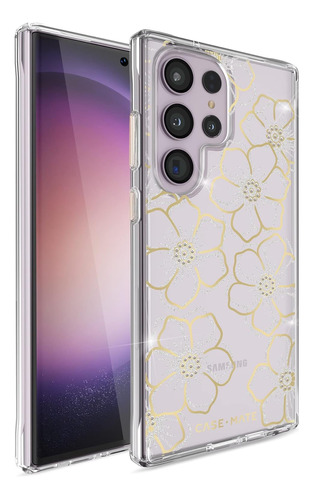 Funda Case-mate Cute Sparkle Para Galaxy S23 Ultra Floral