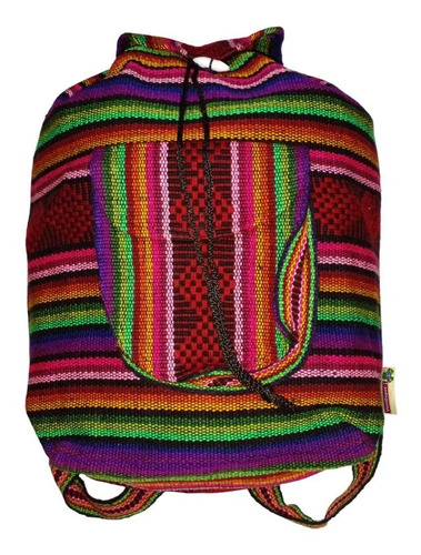 Mochilas Hechas A Mano, Mxyet-001, 1 Pza, 10 Kg, Rojo/verde/