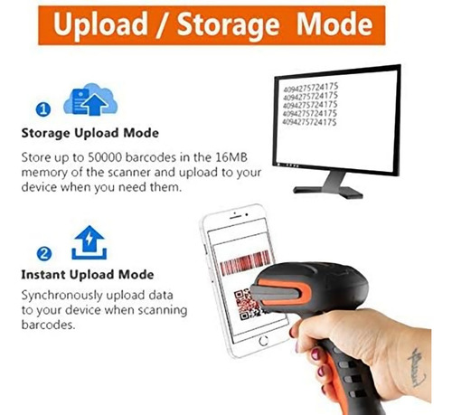 Lector Inalambrico Colector Datos Codigo Barra Industrial Qr