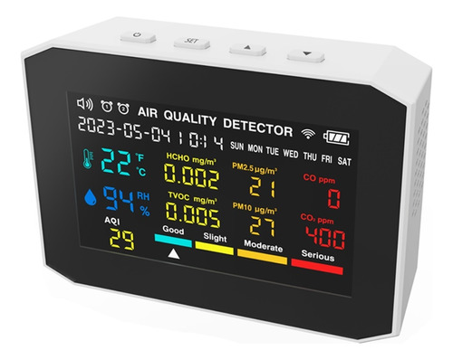 Medidor De Calidad Del Aire 9 En 1 Pm2.5 Pm10 Co Co2 Tvoc