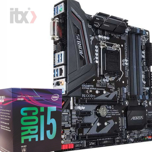 Kit Intel I5 8400 + Z370m Aorus + Gabinete + Hd 1tb + 8gb