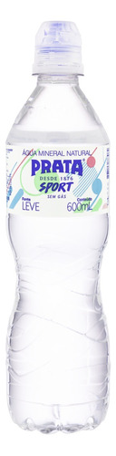 Água mineral Prata Sport  sem gás   garrafa  600 mL  