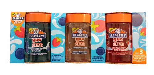 Elmers Gue Slime Splash Pack 3 Piezas