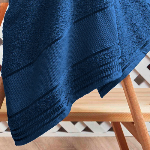 Kit Roupa De Cama King Suíte Master 12 Peças + Jogo De Banho Azul-aço Topázio