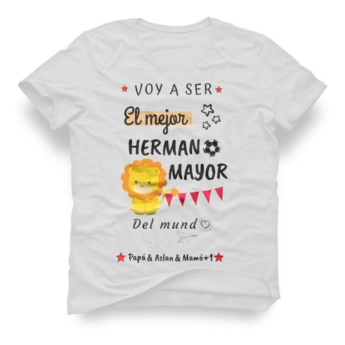 Combo Embarazada = Playera Hermano (a) Mayor + 7 Tazas