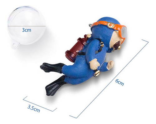 Nuevo 5 Figura De Acción De Buzo En Miniatura Mini Figura De