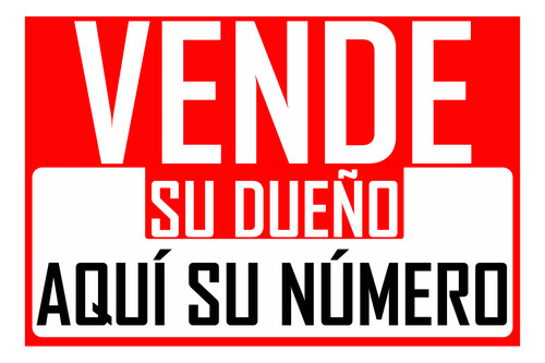 Letrero, Lienzo O Pendón Se Vende Se Arrienda Pvc Ojetillos