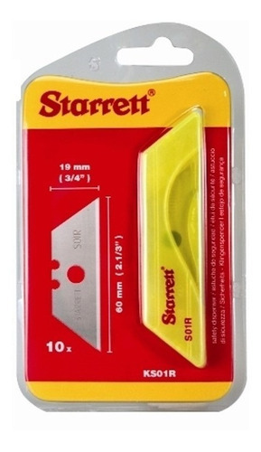 Kit de corte trapezoidal Blade + Estojo de segurança X 10