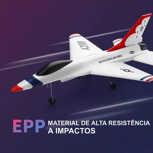 Avião De Controle Remoto Aeromodelo wltoys Jato A200 F-16b - LUMEN  IMPORTADOS